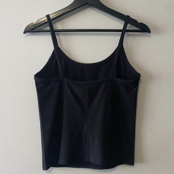 NWT Everlane The Supima Form Spaghetti Strap Cami Black - Picture 2 of 7